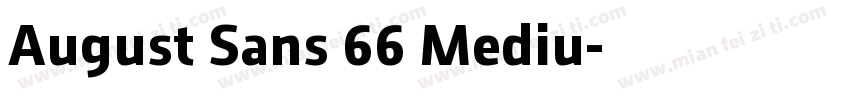 August Sans 66 Mediu字体转换